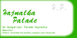 hajnalka palade business card